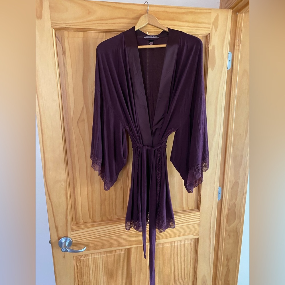 Victoria’s Secret Modal Lace-Trim Robe